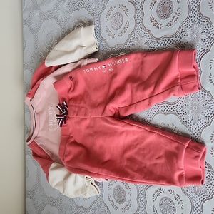Tommy Hilfiger matching set 12 months pink